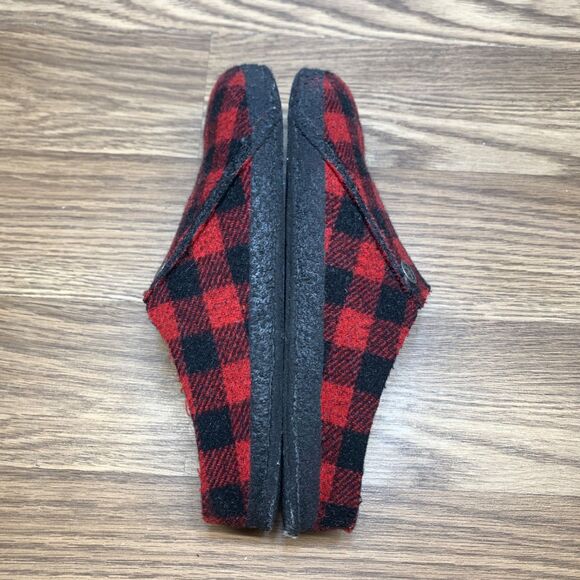 Birkenstock Zermatt Red Plaid Felt/Wool Slipper 38 US Women's Size 7 - Picture 2 of 10